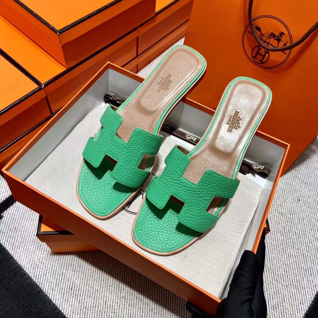 에르메스 올수공 오란 슬리퍼 샌들 토고 35